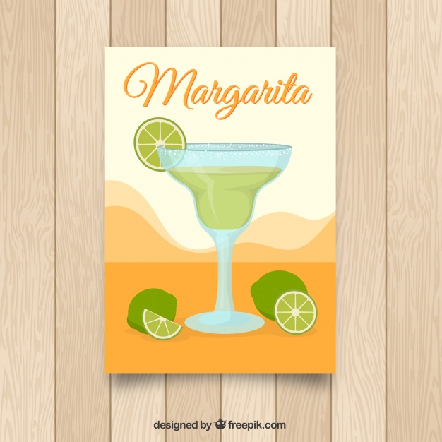 626x626 Brochure With Margarita Cocktail Vector Free Download