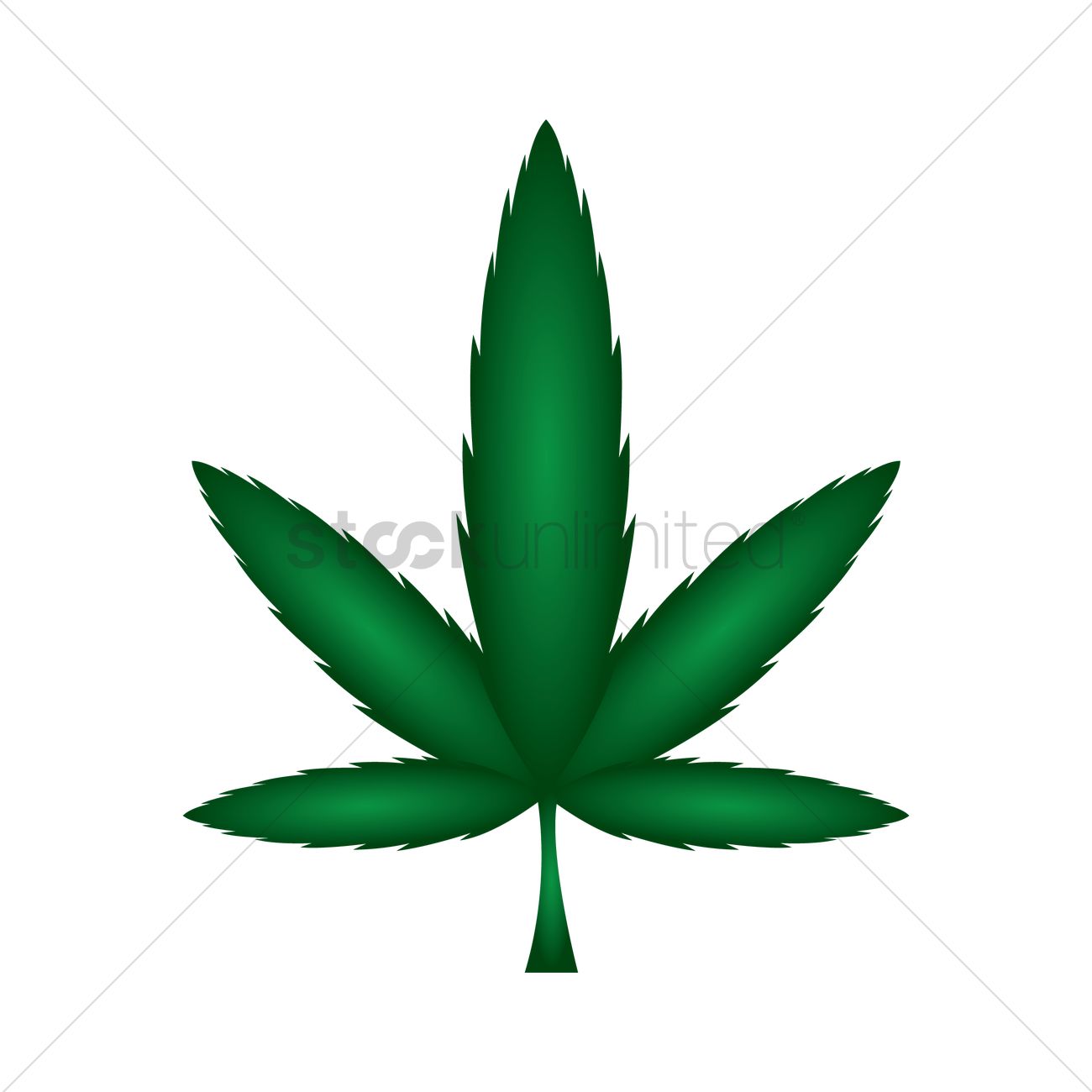 1300x1300 Marijuana Leaf Vector Image