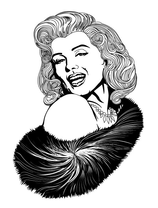 519x683 Marilyn Monroe Vector Art By ~boyddesign This