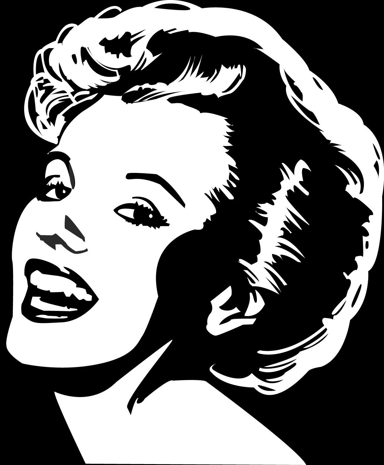 1265x1533 Marilyn Monroe Vector By Noheroinhersky