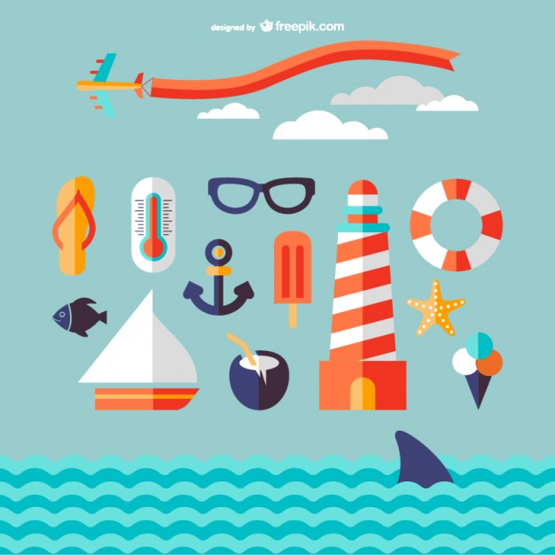 626x626 Marine Travel Icons Vector Free Download