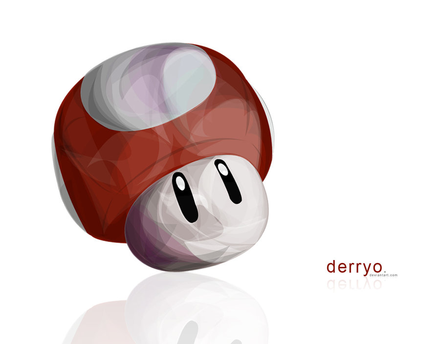 900x705 Super Mario Mushroom Vector By Derryo