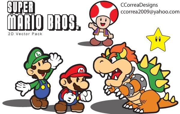 600x380 Super Mario Vector Pack