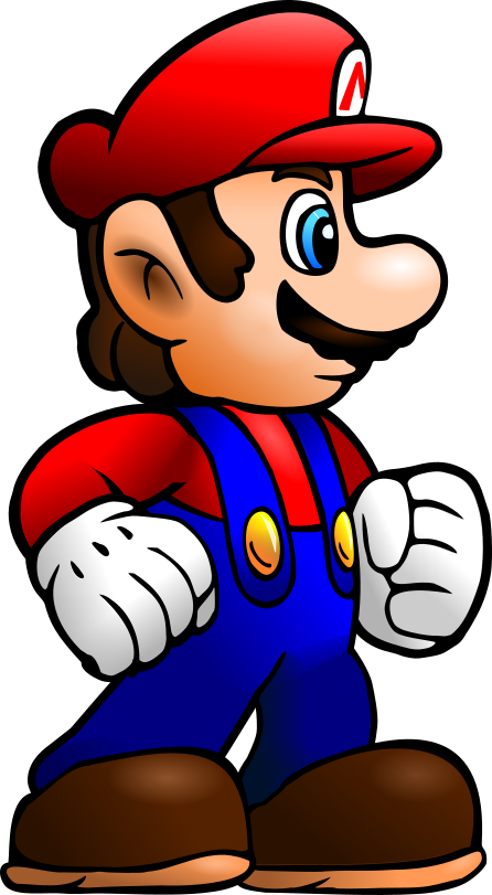 446x811 Super Mario Vector By Cyberguy64