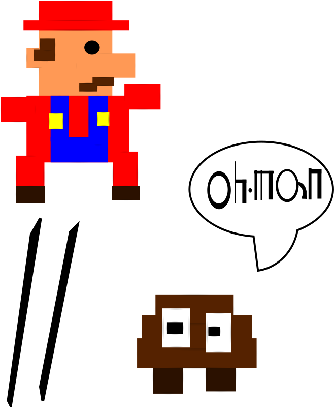 658x800 Old Mario Free Vector 4vector