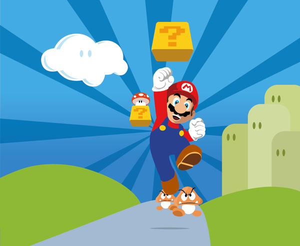 600x493 Super Mario Free Vector In Adobe Illustrator Ai ( .ai ) Vector