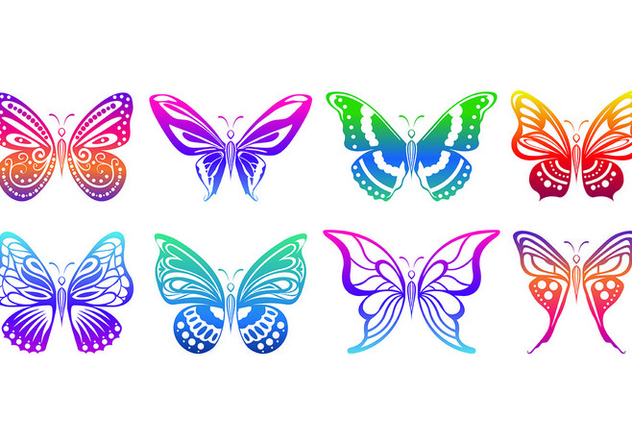 632x443 Set Of Mariposa Icons Free Vector Download 437911 Cannypic