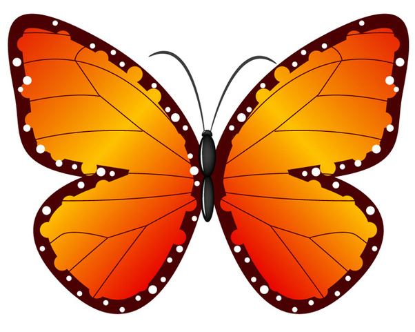 602x481 Vector Butterfly Free Vector Download 340221 Cannypic