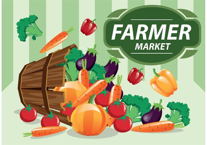 700x490 Farmers Market Vector Produce