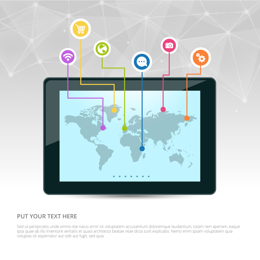 1000x1000 Internet Marketing Vector Design