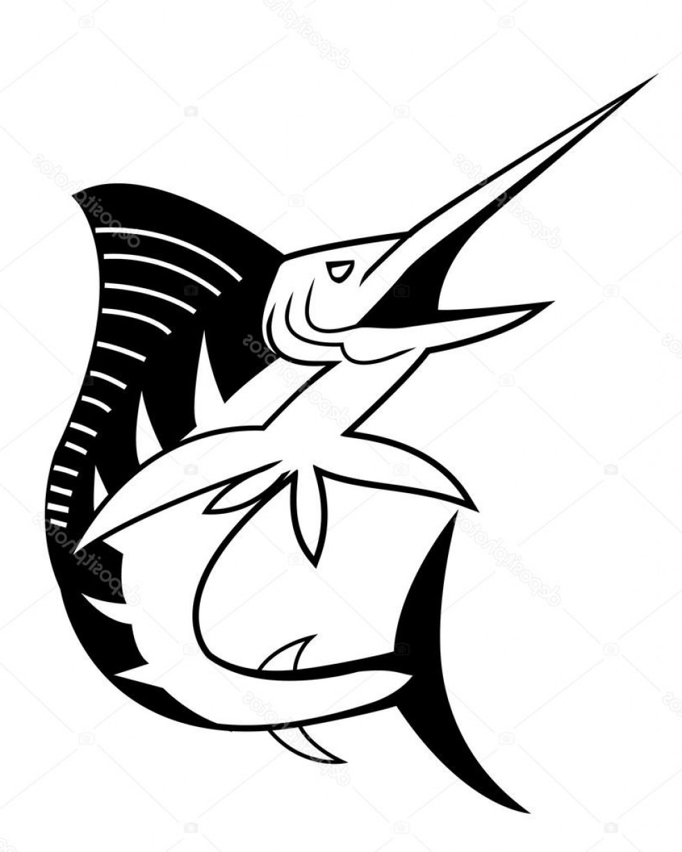982x1227 Stock Illustration Vector Illustration Of Marlin Fish Sohadacouri