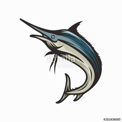 500x500 Marlin Fish Vector Illustration Stock Image And Royalty Free