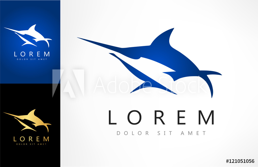 1000x647 Photo Amp Art Print Marlin Vector Logo Europosters
