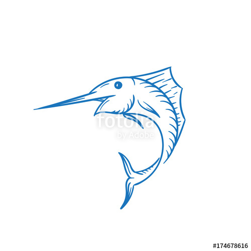 500x500 Marlin Fish Vector Stock Image And Royalty Free Vector Files On