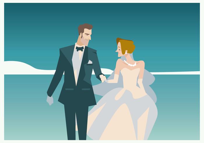 700x490 Couple In Marriage Vector