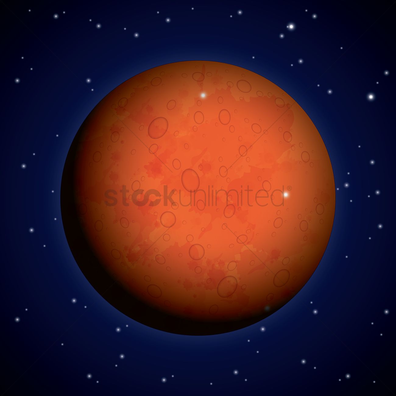 1300x1300 Mars Vector Image