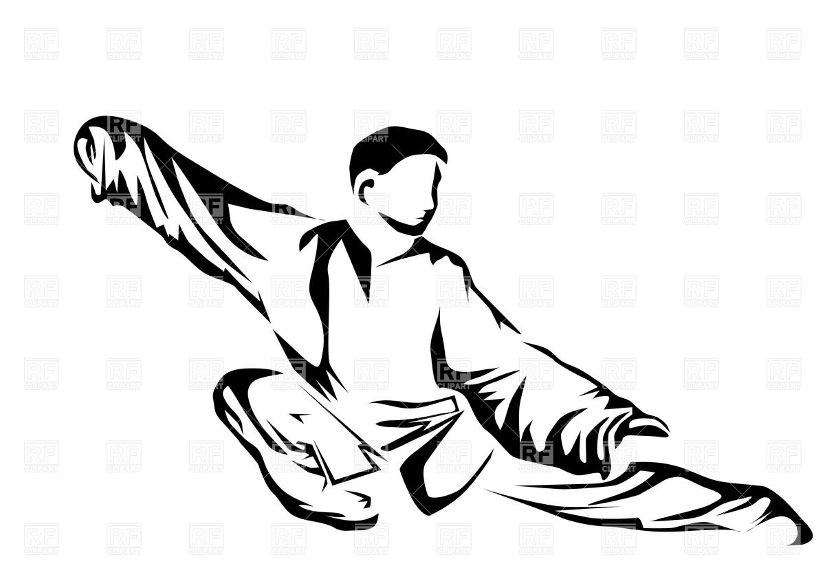 1200x826 Wushu Martial Artist Vector Image Vector Artwork Of People