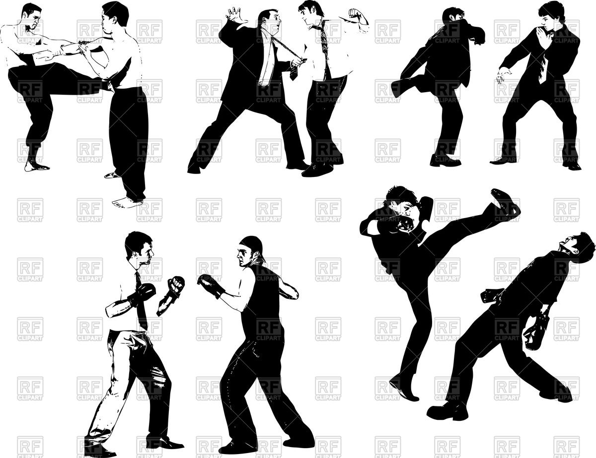 1200x924 Fighting People Silhouettes