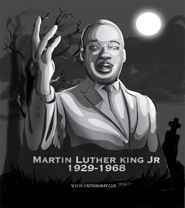 598x673 Martin Luther King Jr Gravestone Cartoon
