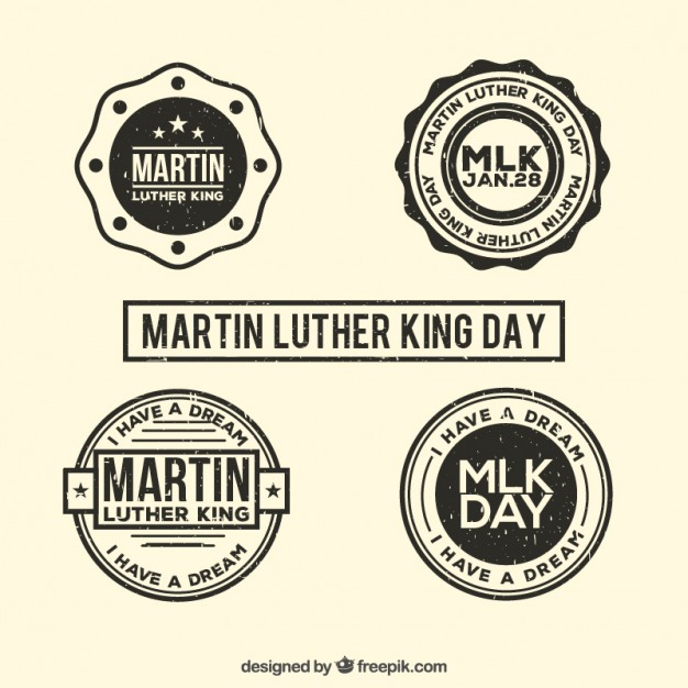 626x626 Martin Luther King Day Badges Set Vector Free Download