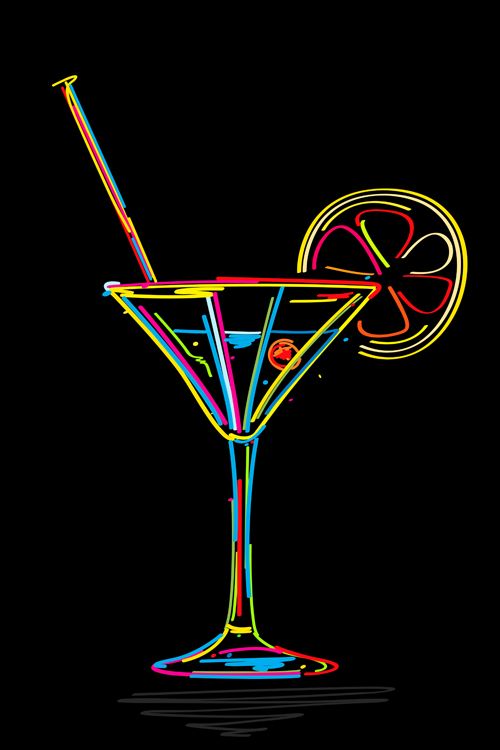 500x750 Delicate Martini Glass Vector 05 Vectors Martinis
