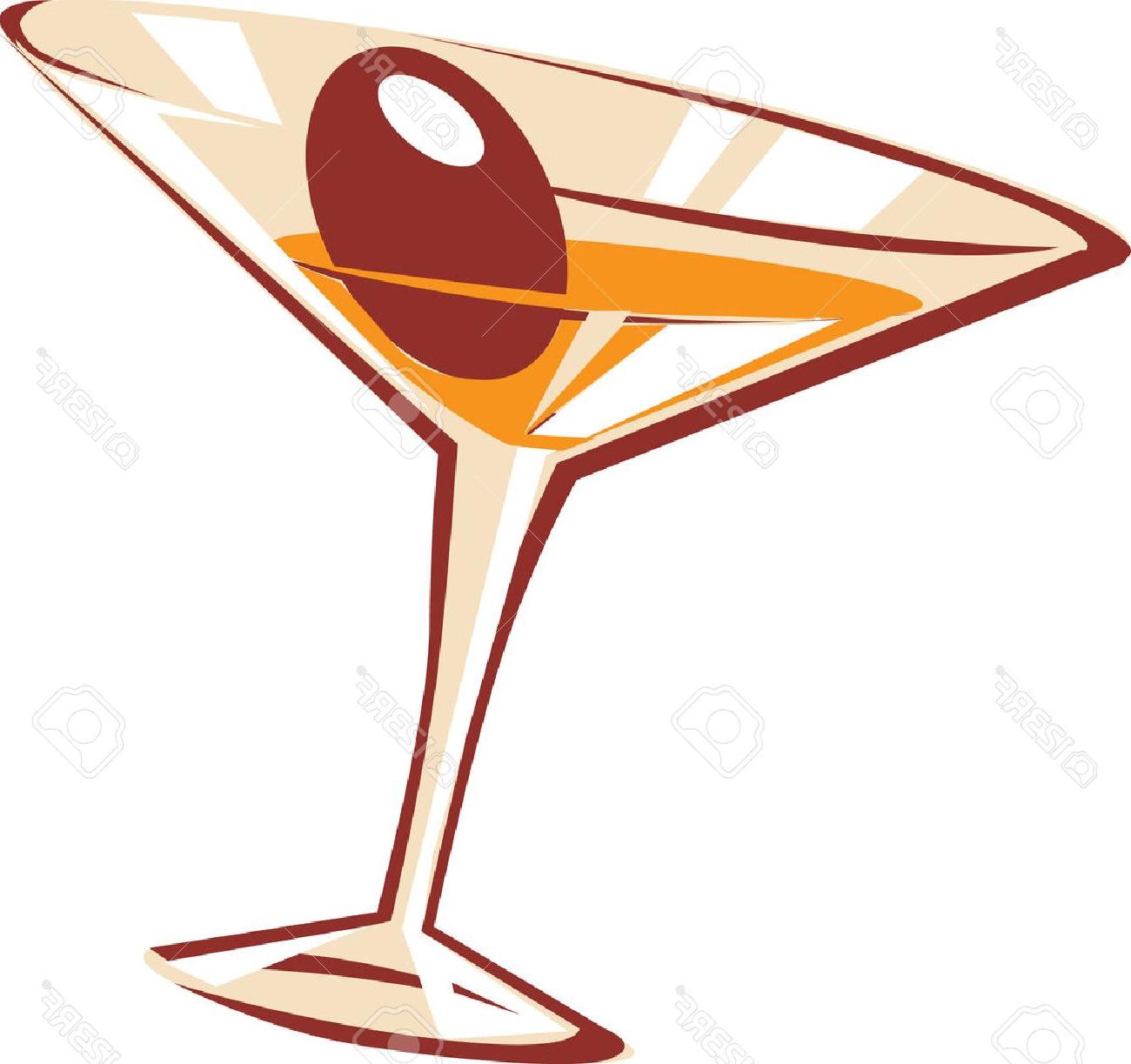 1300x1223 Hd Cocktail Glass Vector Illustration Library