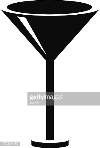 341x505 Martini Glass Vector Icon Stock Vectors