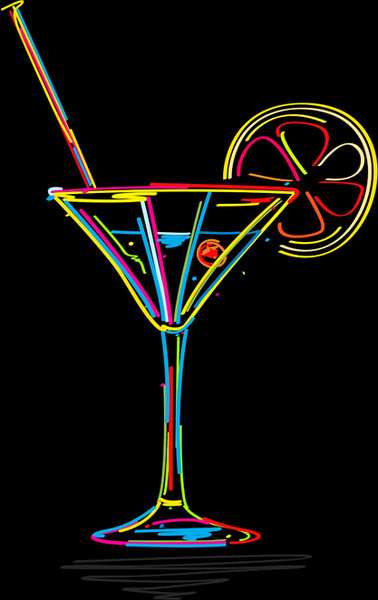 378x600 Delicate Martini Glass Vector Free Vector In Encapsulated