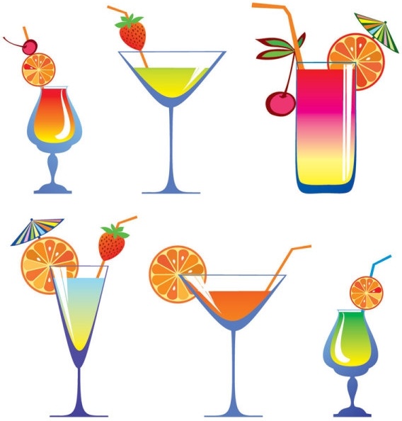 568x594 Cartoon High Glass And Juice 01 Vector Free Vector In Encapsulated
