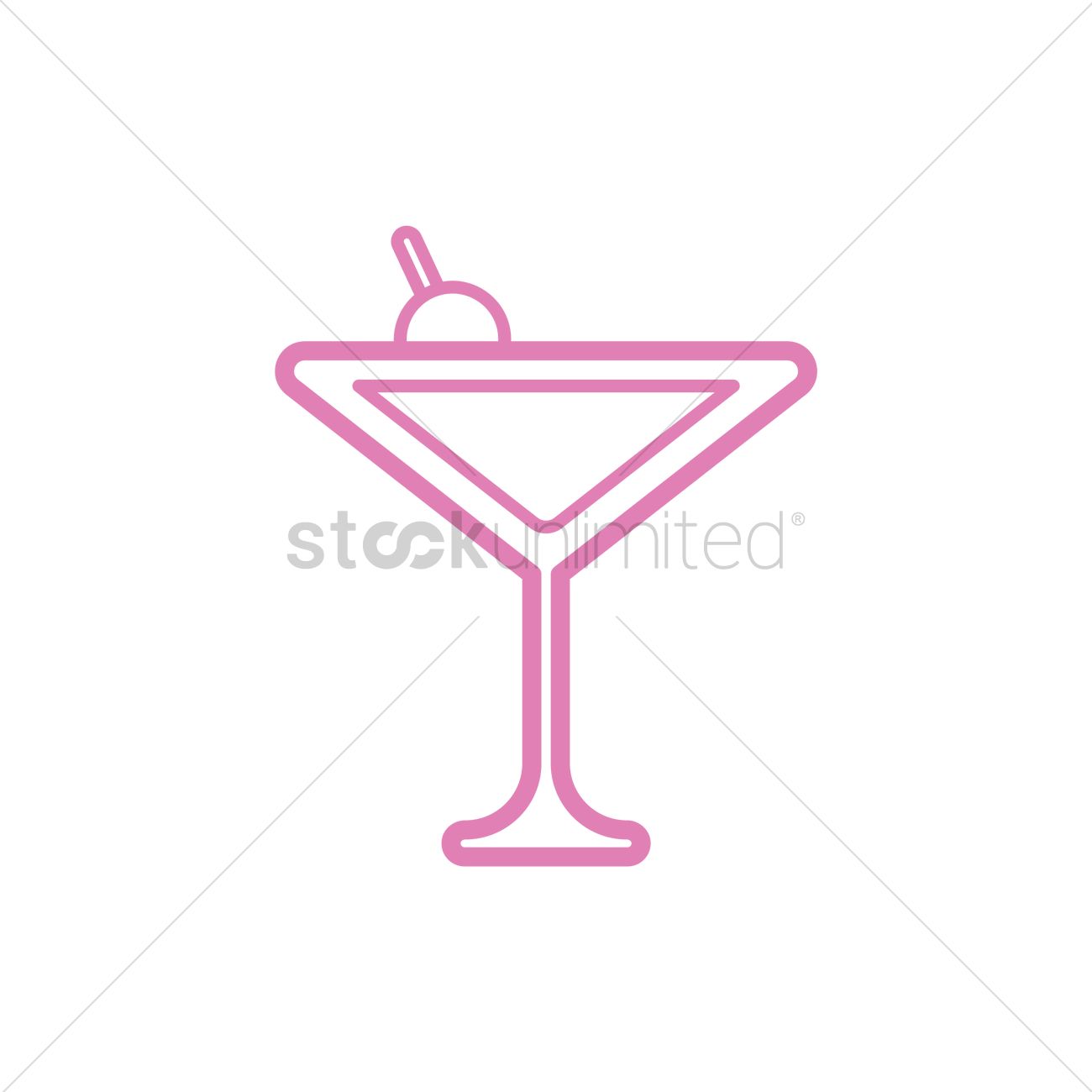1300x1300 Martini Vector Image