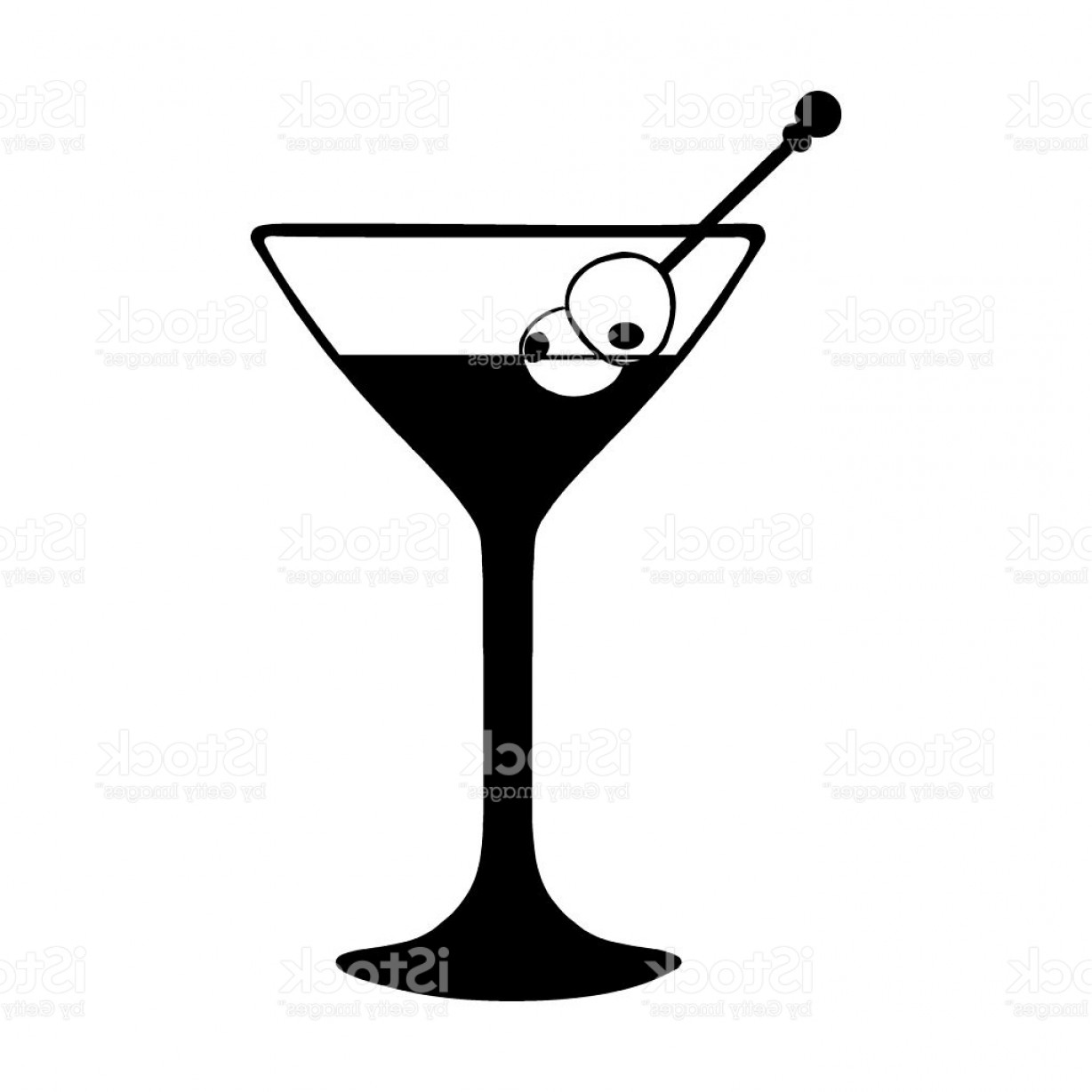 1228x1228 Vector Martini Glass With Olives Gm Shopatcloth