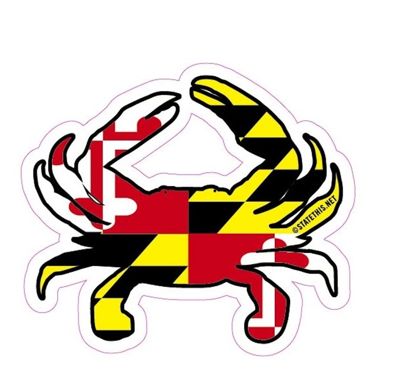 816x800 Maryland Flag Crab Clipart