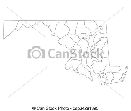 450x380 Map Of Maryland.