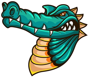 300x263 Dragon Mascot Logo Vector (.eps) Free Download