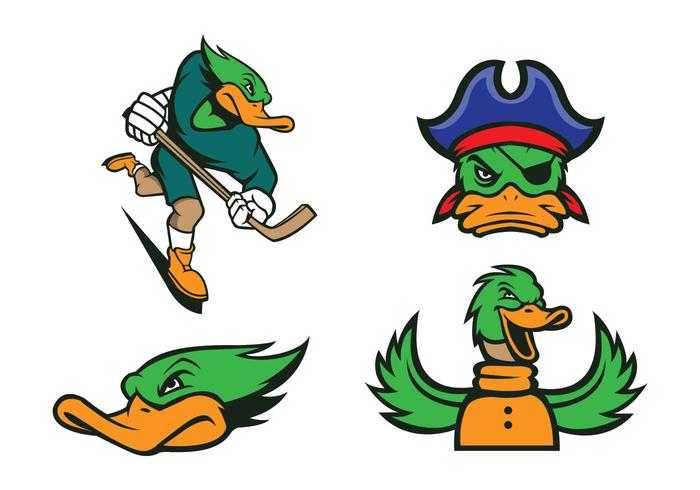 700x490 Free Ducks Mascot Vector