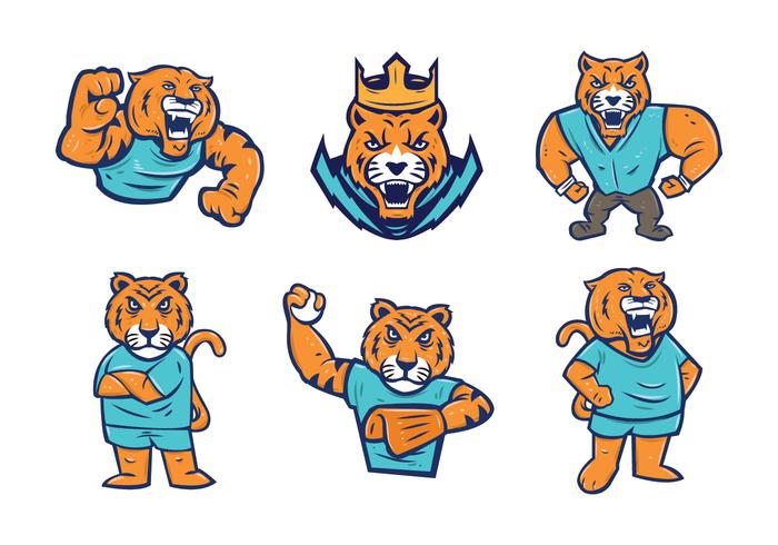 700x490 Free Tigers Mascot Vector