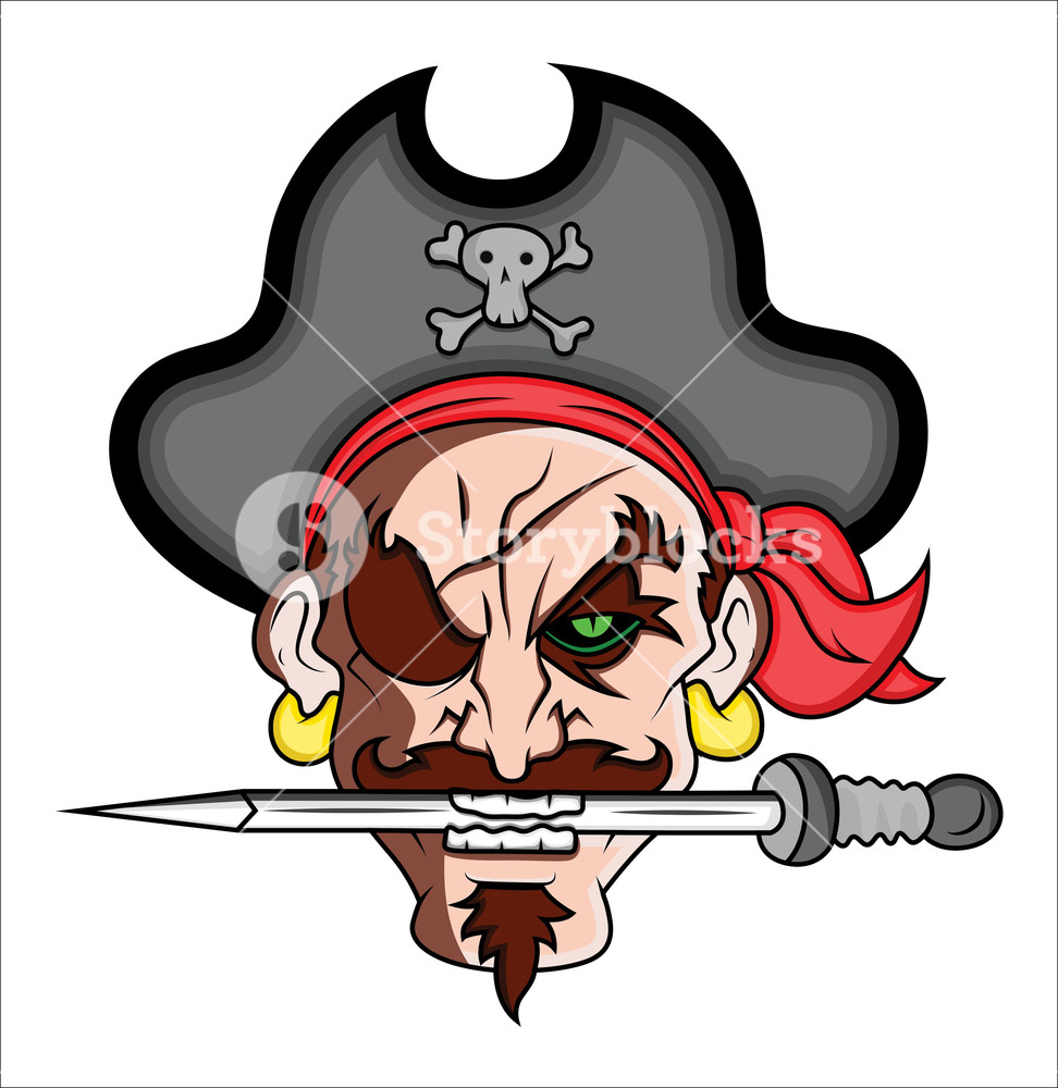 972x1000 Pirate Mascot Vector Illustration Royalty Free Stock Image