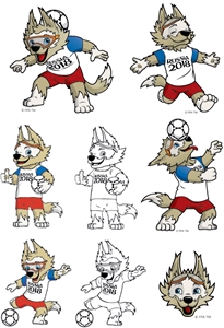 205x300 Zabivaka Mascot Russia 2018 World Cup Logo Vector (.eps) Free Download