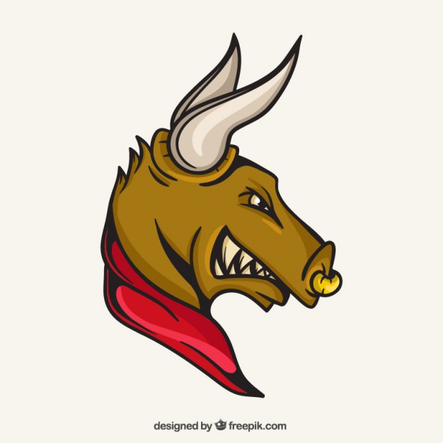 626x626 Bull Mascot Vector Free Download