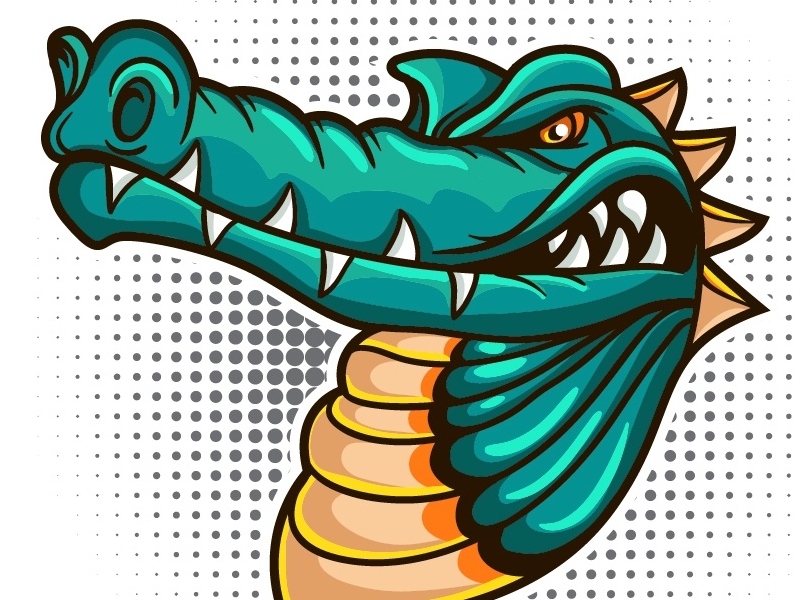 800x600 Crocodile Vector Mascot By