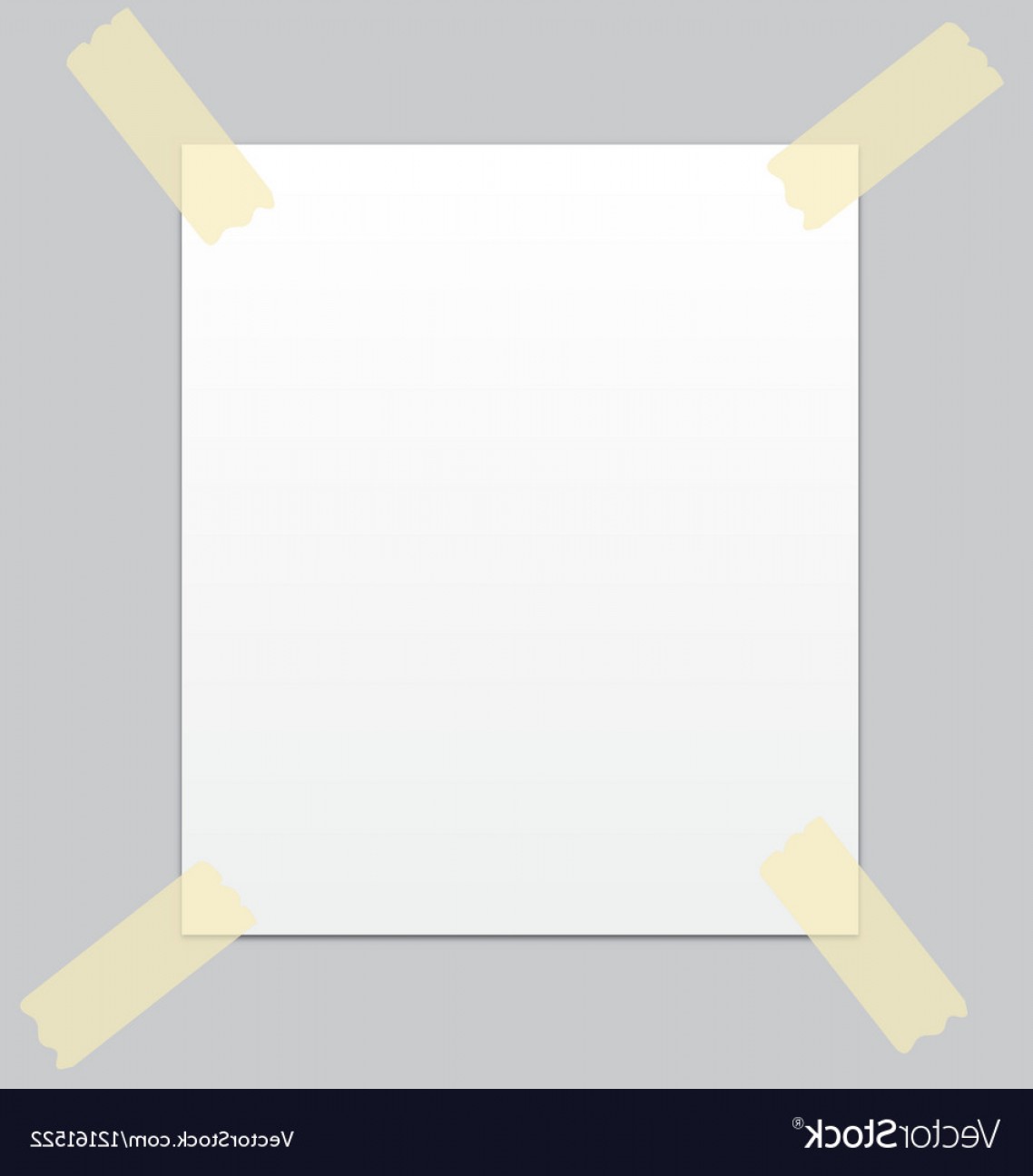 1138x1296 Notice Paper Stick With Masking Tape Vector Geekchicpro