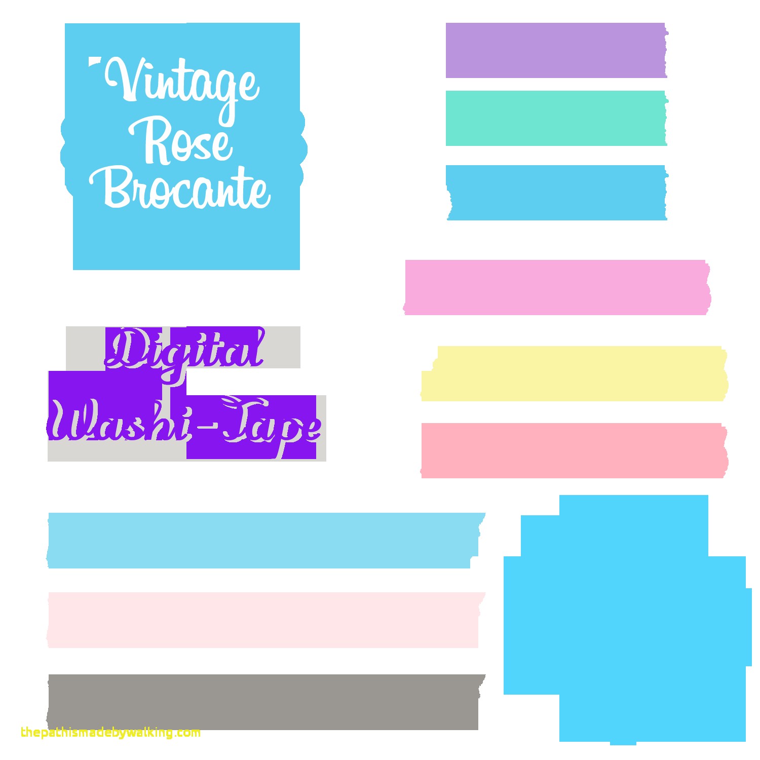 1500x1500 Masking Tape Vector Free Download New Set 008 Digital Washi