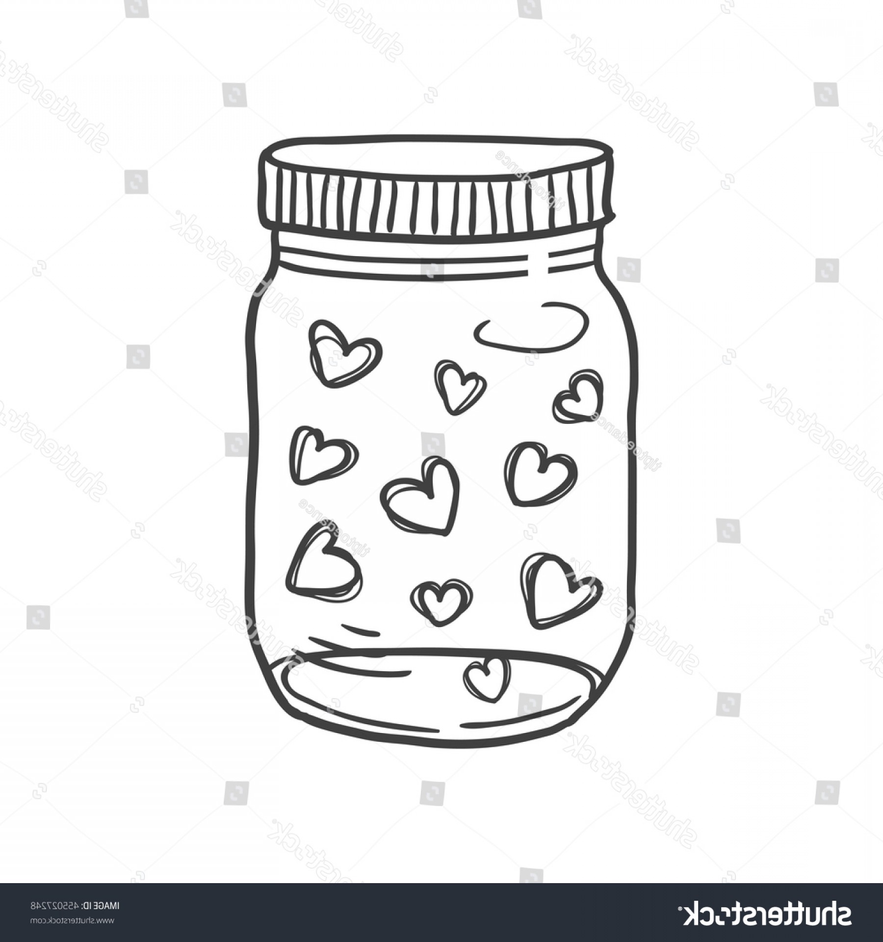 1800x1920 Hand Drawn Vector Illustration Mason Jar Createmepink
