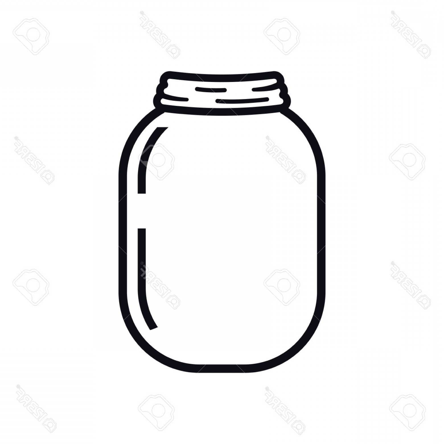 Mason Jar Outline Vector At Getdrawings Free Download 6540