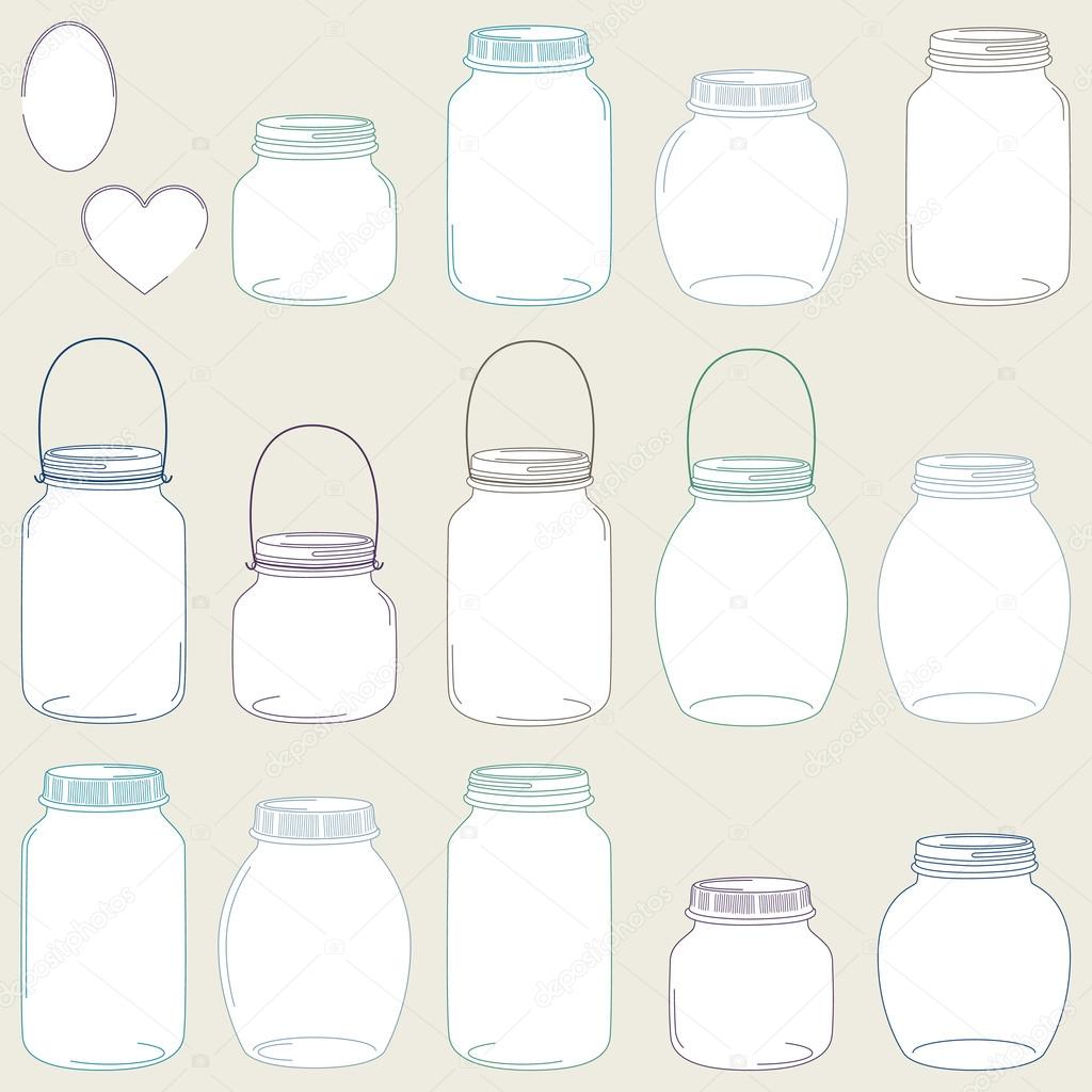 Mason Jar Vector at GetDrawings | Free download