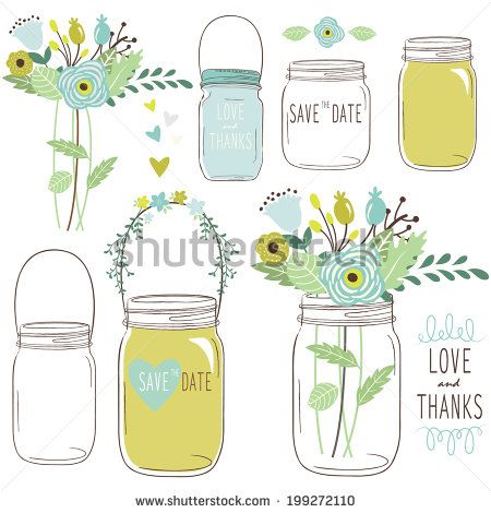 450x470 Mason Jar Vector Free Download