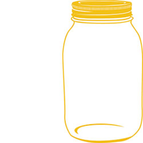 600x600 Yellow Mason Jar Free Images