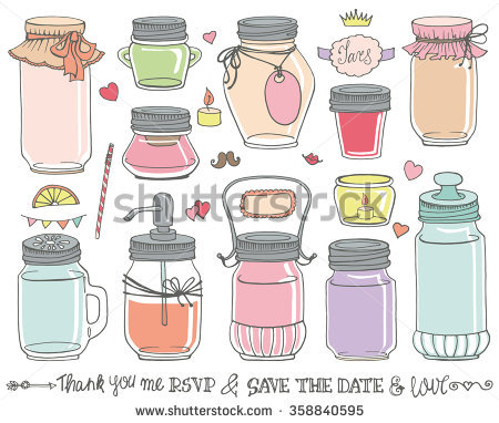 450x382 Drawn Mason Jar Cartoon