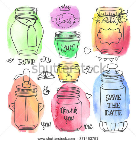 450x470 Drawn Mason Jar Cartoon