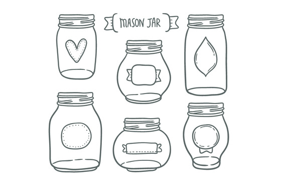 572x368 Mason Jar Vector Free Vector Download In .ai, .eps, .svg Format